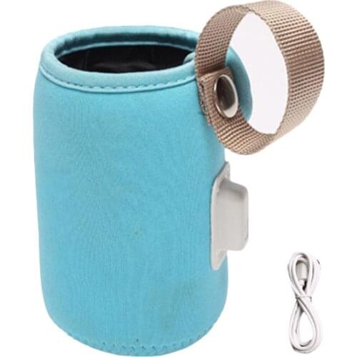 USB Baby Bottle Warmer Heater Insulated Bag Travel Cup Portable In Car Heaters Drink Warm Milk Thermostat Bag