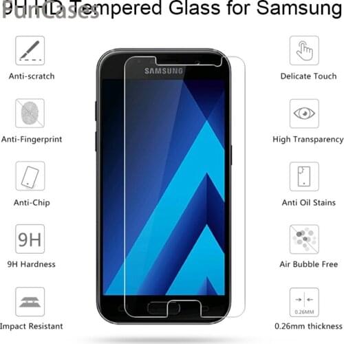Screen Protector Film for Samsung A7 2018 A530F A730F Protective Glass for Galaxy A7 Tempered Glass for Samsung A3 2016 A5 2017