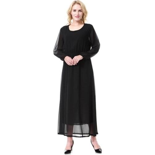 Summer Black Algerienne Long Dress islamic arabic dresses for muslim women turkey clothes robe dubai marocaine caftan abayat