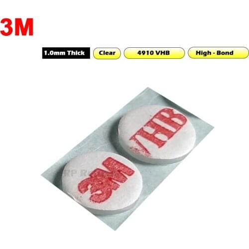 1000pcs Round Circles 3M Double Sided Adhesive Acrylic Foam Tape Color Mounting Sticker, VHB 4910 Material, Colorless Dia=9mm