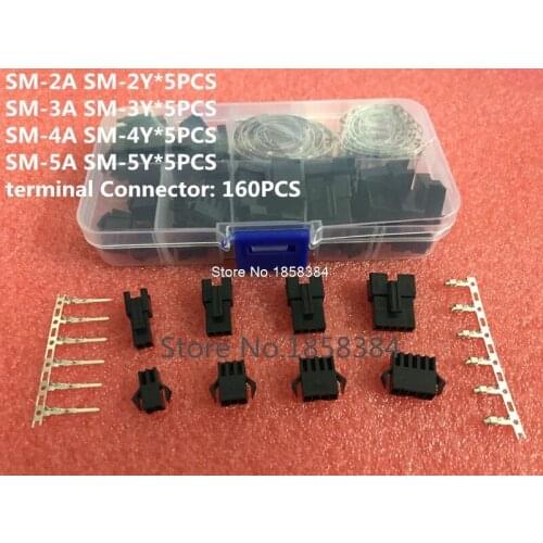 200PCS 2.54mm Dupont Terminal Male/Female Pin Cable Plug 2/3/4/5 Pin Electrical Pin Jumper Header Housing Wire Connector Kit