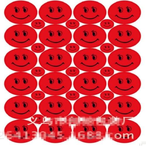 5 Colors Cartoon Children Stickers Smile Face Smiley Toys Reward Stickers School Teacher Merit Praise Class Sticky Paper Lable