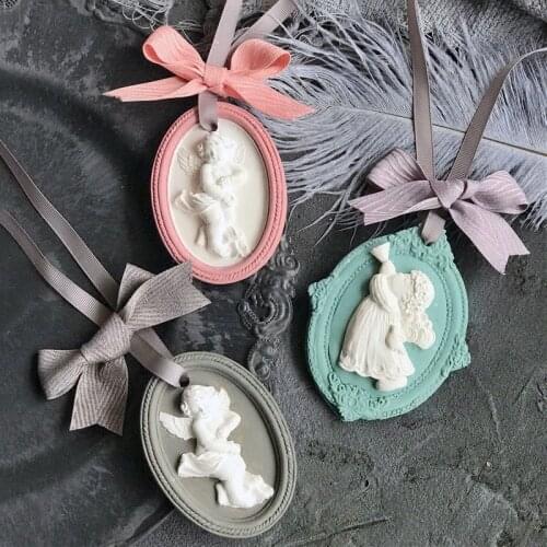Angel baby silicone gypsum mold pendant silicone molds aramo plaster mold