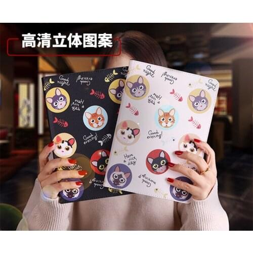 For iPad 9.7 Case 2018 2017 pro 9.7 Case for iPad Air Air 2 Cute Slim Cartoon Printed Stand Smart Cover for iPad 5th 6th Gen