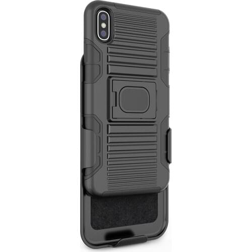 3 In 1 Belt Clip Rugged Hybrid Robot Cell Phone Holster Case For iPhone X/XS/XS Max/XR