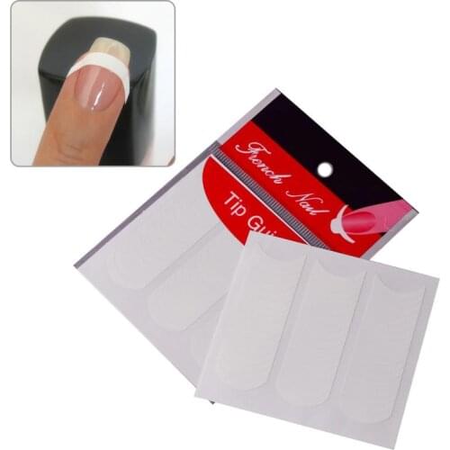 5Pcs Nail Art Form U Type Style Nail Art French Manicure Guide Chevron DIY Sticky Tip Nail Sticker Designs Polish Accessories