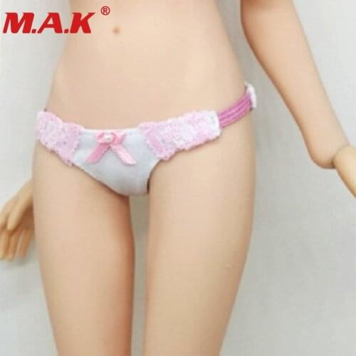 Custom 1:6 scale female girl clothing accessories briefs underwear set underpants woman clothes for 12" HT PH doll figure body