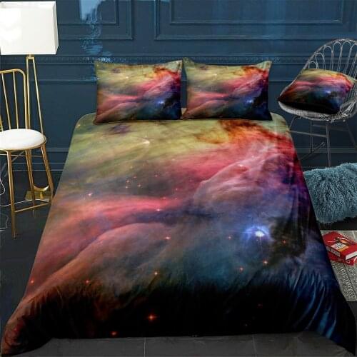Art of Nature Orion Quilt Cover Pillowcase 3Piece Comforter Bedding Set With Pillow Case Single Double Duvet Cover Home Decora