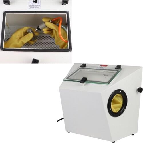 Oblique Manual Small Diamond Dry Spray Sandblasting Machine Gold Silver Copper Jewelry Frosted Derusting Remove Impurities Tools