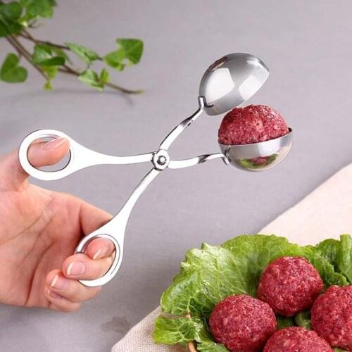 Creative Meatball Tool Stainless Steel Meatball Dumpling Machine Ice Cream Clip Dough Spoon Kitchen Gadget Maker