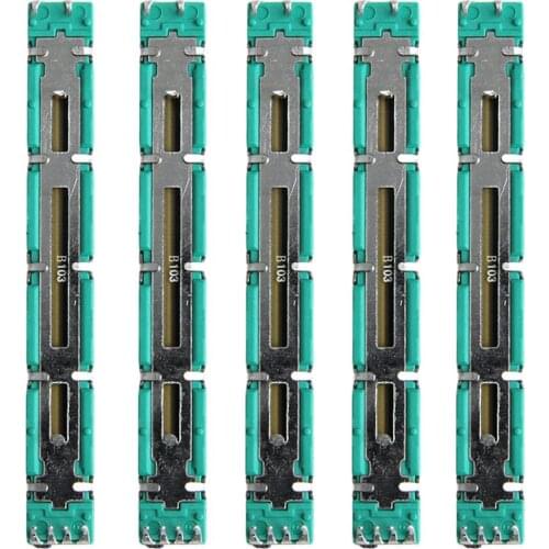 5 Pcs 75 MM Double B10K Original B10KX2 Behringer Pot Mixer Fader Dropship