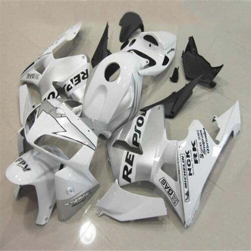 Toiletry kits injection mold Fairing kit for CBR600RR F5 05 06 for silver white high quality Fairings