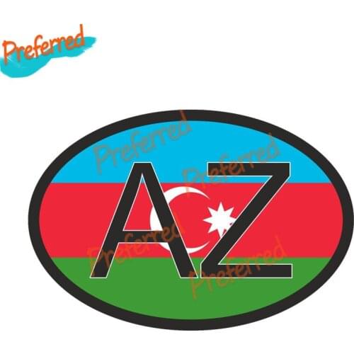 Azerbaijan COUNTRY CODE Decal Motocross Racing Laptop Helmet Trunk Wall Vinyl Car Sticker Die Cutting