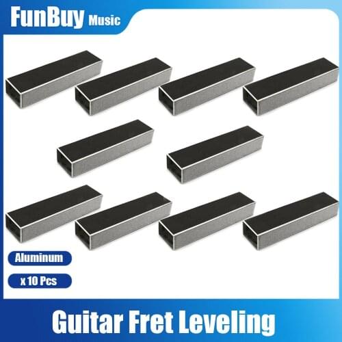 10pcs Guitar Fret Leveling File Guitarra Bass Aluminum Beam Luthier Tool Guitar Repair Tool for Electric Guitar Parts