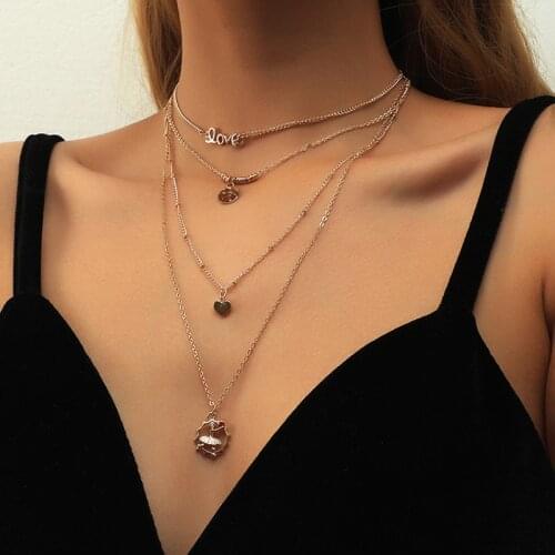 ORNAPEADIA Hot-selling Necklace for Women Sweater Chain Bohemia Multi-layer Matching Suit Exquisite Chain Jewelry Wholesale