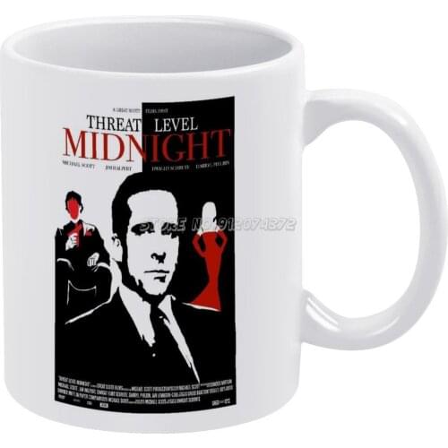 The : Threat Level Midnight Movie Poster Coffee Mugs High Fashion Luxury Pattern Ceramic Mug Custom Cup Mugs Coffee Cups Ceramic
