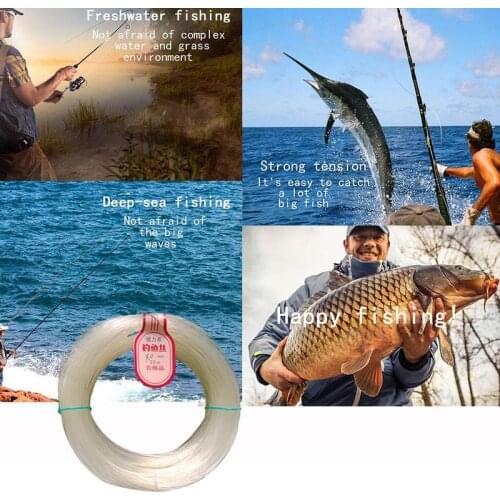 0.3mm~10mm Fishing Line Crystal Strong Fishing Line Super Power Fishing 33m Accessories Lake River Fishing Crystal Wire Fishing