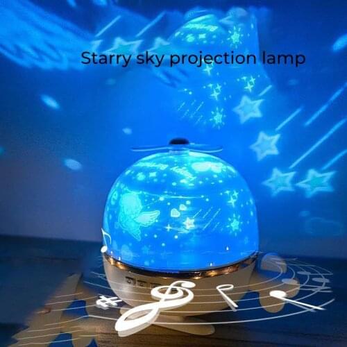 Indoor Projection Led Lamp Dream Starry Sky Music Table Lamp Bedside Exhibition Hall Creative Indoor Atmosphere Holiday Gifts