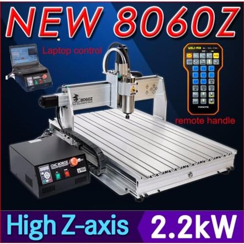 USB port ! 4 axis 8060 cnc router ( 2.2KW spindle ) cnc engraver engraving / wood carving router / PCB milling machine mach3