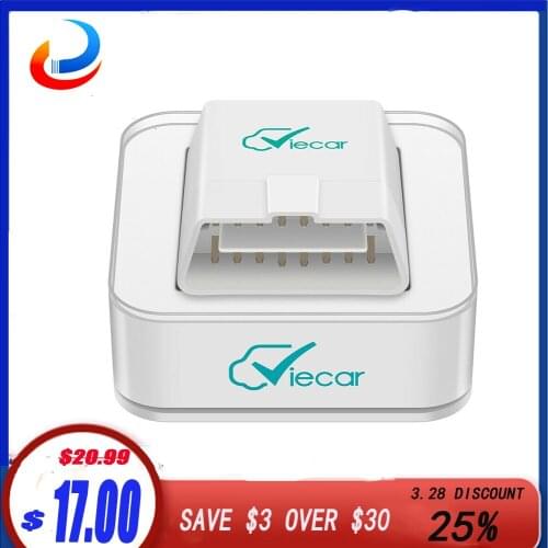 Viecar ELM 327 V1.5 Bluetooth 4.0 ELM327 OBD2 Auto Scanner Car PIC18F25K80 For Android iOS OBD OBD II Car Diagnostic Scan Tool