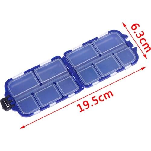 10 Compartments Fishing Tackle Box 2 Layer Fishing Lure Bait Hooks Plastic Storage Case Sea Fishing Accessories Tool Box