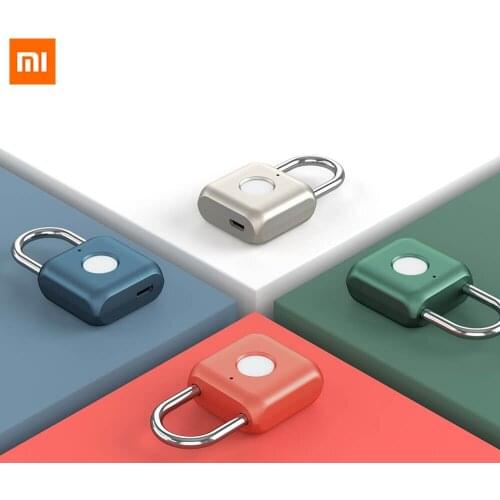Xiaomi Youdian Kitty Smart Fingerprint Door Lock Padlock USB Charging Keyless Anti Theft Travel Luggage Drawer Safety Lock