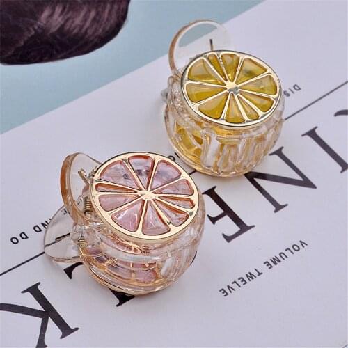 Women Lovely Fruit Shape Hair Claws Clip Mini Pineapple Strawberry Acrylic Hairpins Small Catch Clip Girl Sweet Hair Accessories
