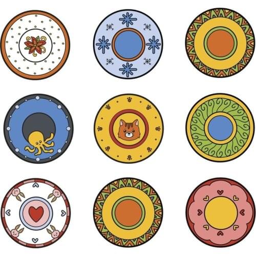 ZhuoAng circular Animal FLOWER Clear Stamps For DIY Scrapbooking/Card Making Decorative Silicon Stamp Crafts