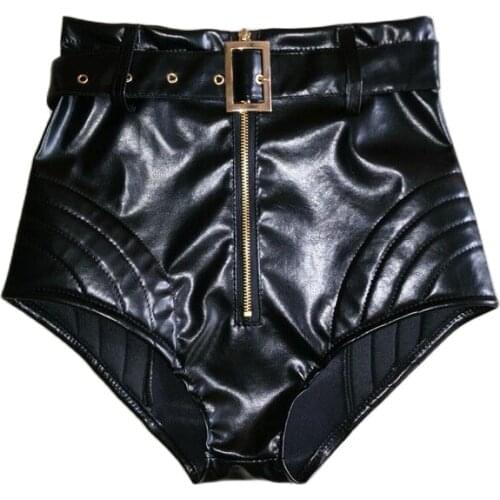 2021Nightclub Outfits Bar Lead Dancer DJ Female Singer Ds Jazz Costume Fluorescent High Waist Shorts Sparkly Silver Rave Clothes