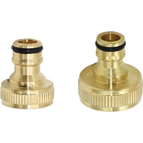3/4" 1" quick connector brass Female garden nipple connector Water gun faucet watering garden tap fitting 20pcs