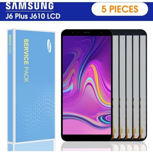 5 Pieces/lot For Samsung Galaxy J6+ J610 J610F J610FN Display LCD Screen Digitizer replacement for Samsung J6 Plus display