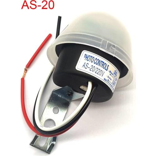 AS-20 Light Control Switch Adjustable 220V Household Light Sensor Street Light Switch Automatic Switch Street Light Controller
