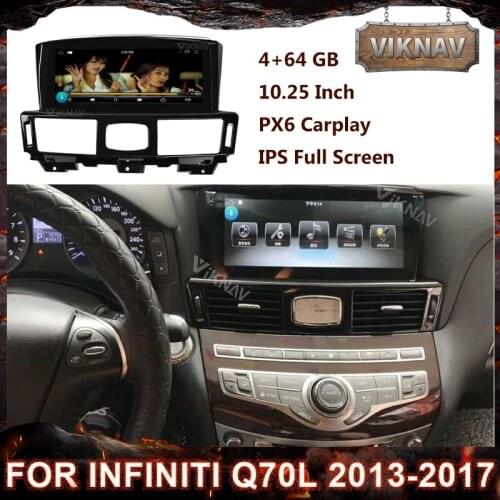 2 din Android GPS navigation autoradio For Infiniti Q70L 2013 2014 2015 2016 2017 car radio multimedia player DVD PX6 Head Unit