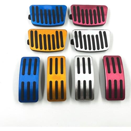 Car Throttle Brake Pedals Without Punching, Interior Accessories, Aluminum Alloy Rubber Anti-skid Pedals for Kia K2 2010-2020