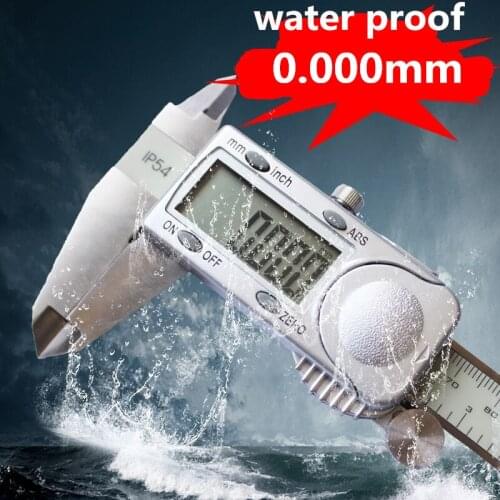 TERMA 0-150mm 6inch 0.005mm Digital Caliper IP54 water proof electronic micron vernier caliper thickness micrometer gauge