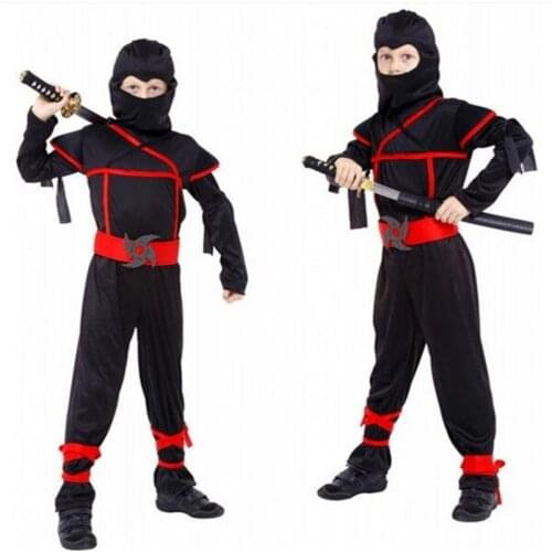 Boys Children Costumes Martial Arts Ninja Cosplay Costumes For Kids Children Day Halloween Fancy Party Decorations