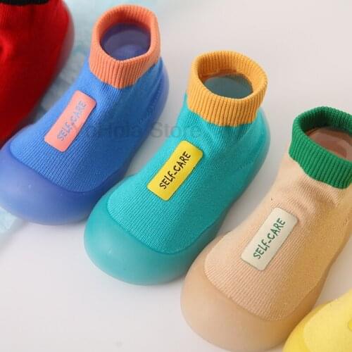 Kids Sock Shoes Boys Girls First Walkers Shoes Infant Toddler Soft Sole Anti-slip Baby Shoes Newborn Baby Sports Sneakers Shoes