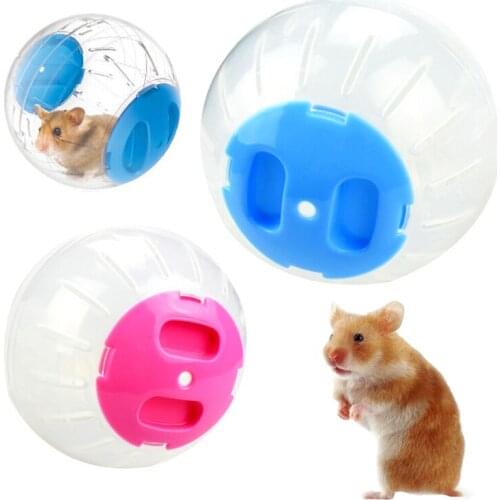 Hot 2 size Hamster Training Toy Running Ball Without Bracket Plastic Fit for Small Pets Toy Clear Ball Small Pets Product