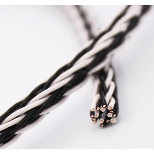 1 Meter High Quality 8TC OCC Copper Wire Cable for HIFI Audio Speaker Amplifier Turntable CD Player