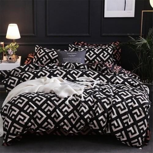 Modern Geometric California King Bedding Sets Luxury Duvet Cover Set Pillowcase Duvet Covers 3pcs Bed Set