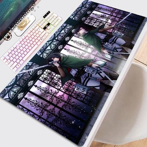 Pad Mouse Gamer Mat Mousepad Xxl PC Cabinet Custom Big Mousepepad Keyboard Gaming Mat Computer Table For Company Attack On Titan