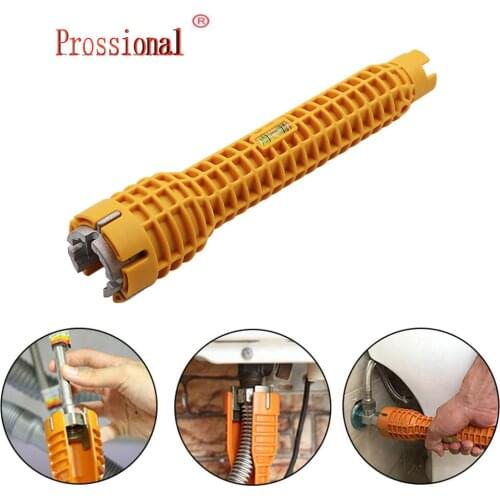 Multifunctional new hot Home Kitchen Bathroom Faucet and Sink Installer Wrench Anti-Slip Handle Double Head Wrench Tool