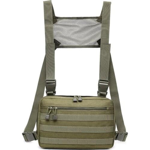 2019 New Chest Bag Adjustable Oxford Tactical Chest Rig Hip Hop Streetwear Functional Shoulder Bag Waist Packs