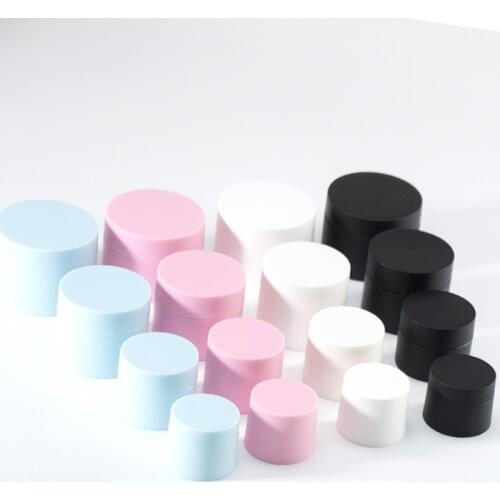 Empty Plastic Jar with Lid for Cosmetic Cream Hair Gel Food Grade Container 5g 15g 20g 30g 50g Portable Colorful Cream Container
