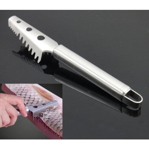 Stainless Steel Fish Scales Fast Fish Cleaning Knife Skinner Fish Skin Scraper Fishing Cleaning Remover Kitchen Tools Gadget