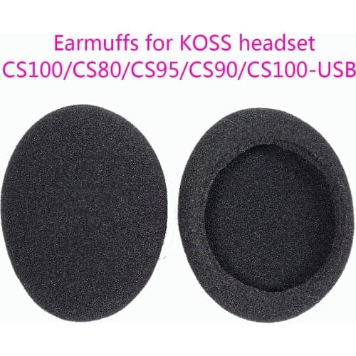 Ear pads(earcups) replacement cover for KOSS CS100 CS80 CS95 CS90 CS100-USB headphones(headset earmuffes) High quality earcap