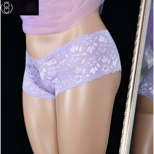 Breathable New Arrival Women safety Shorts Lace Brief Large Size Panties For Big Waist Lady Sexy Sissy Underwear