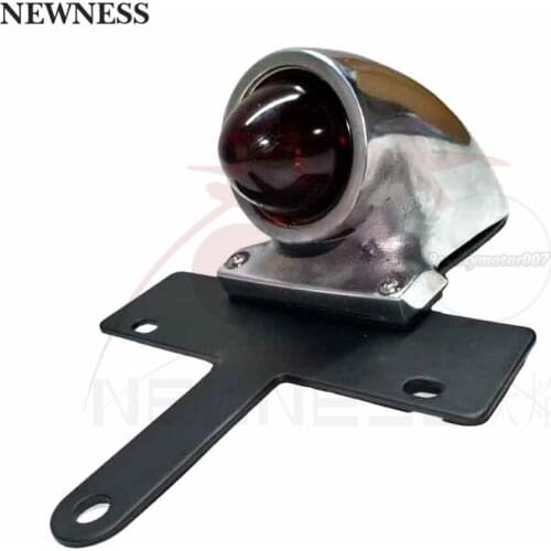 Integrated Brake Light License Plate Light LED Tail Stop Brake Light License Plate For Universal Motorcycle Tail Light Harley