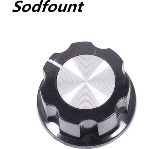 10pcs A03 Bakelite Knob Cap Potentiometer Knob Inner Hole 4mm 6mm 6.4mm (Copper)