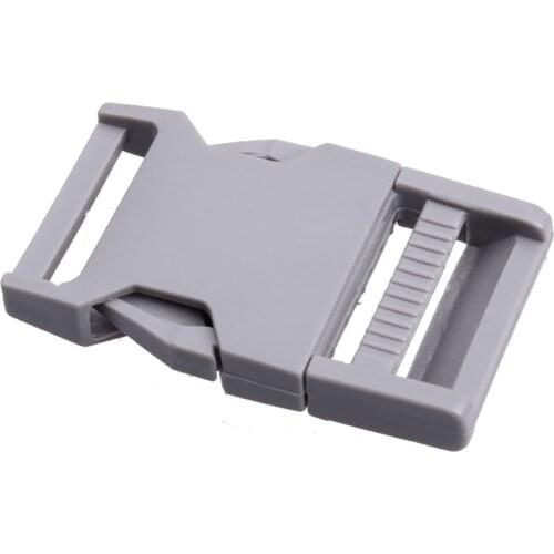 10pcs/lot 1" 25mm Wide Gray Contoured Side Release For Paracord Bracelet Plastic Buckle